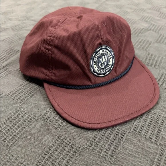 Tracksmith Wottle Cord Hat Maroon - Picture 3 of 4
